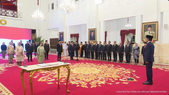 presiden lantik 7 anggota lpsk