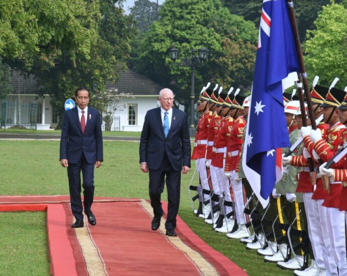 Presiden Jokowi Terima Kunjungan Resmi Gubernur Jenderal Australia di Istana Kepresidenan Bogor