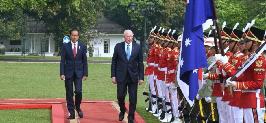 Presiden Jokowi Terima Kunjungan Resmi Gubernur Jenderal Australia di Istana Kepresidenan Bogor