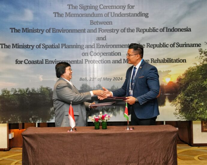 Indonesia dan Suriname Bersinergi untuk Melindungi Pesisir dan Rehabilitasi Mangrove