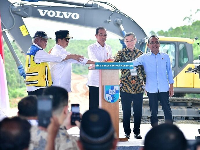 Presiden Jokowi Menginisiasi Pembangunan Bina Bangsa School Nusantara di IKN