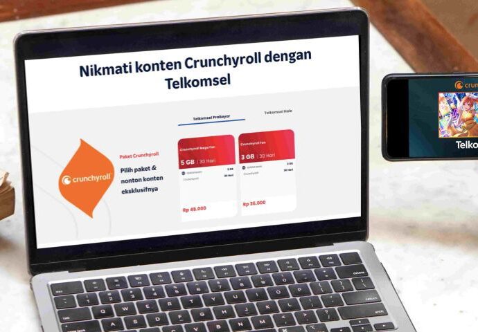 Paket Bundling Telkomsel-Crunchyroll Mulai Rp36 Ribu dengan Kuota MAXstream 5 GB