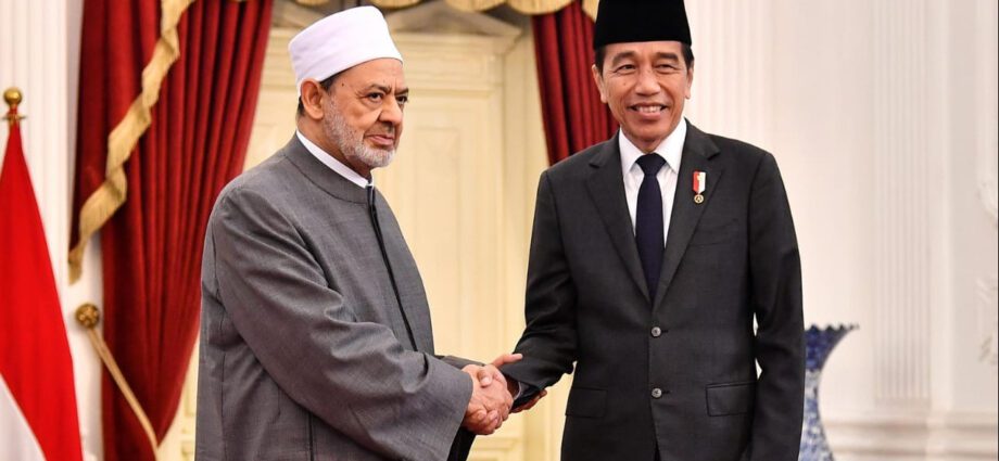 Presiden Jokowi Sambut Grand Syekh Al Azhar, Tekankan Pentingnya Perdamaian dan Toleransi