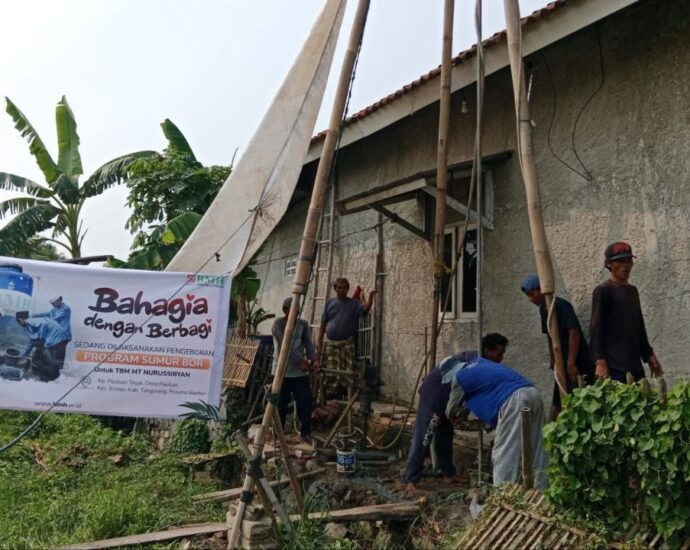 Pengerjaan Sumur Bor BMH Dimulai, Harapan Baru Tumbuh di TBM Nurus Sibyan, Kronjo