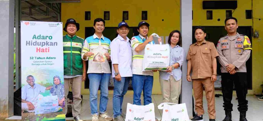 Konsisten berbagi, Adaro distribusikan bantuan untuk keluarga prasejahtera