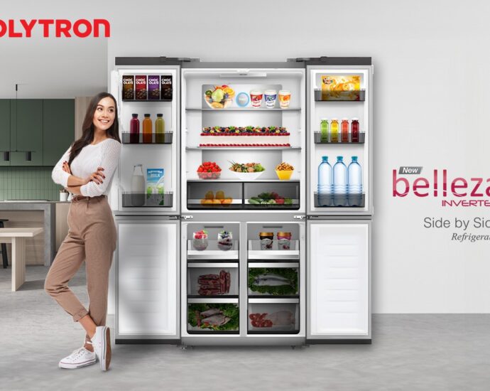 POLYTRON Rilis Kulkas Side-by-Side Belleza 4 Pintu