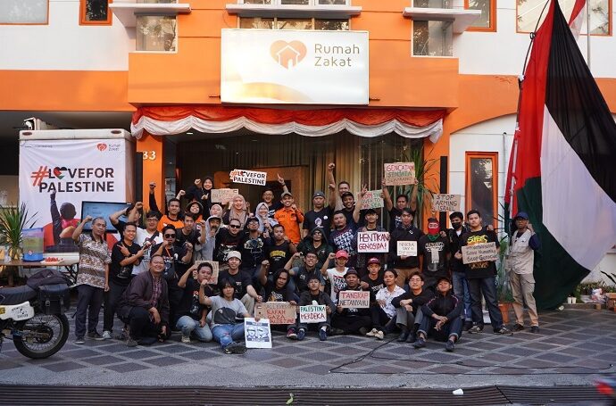 Rumah Zakat Suarakan Kemerdekaan Palestina dengan Mural