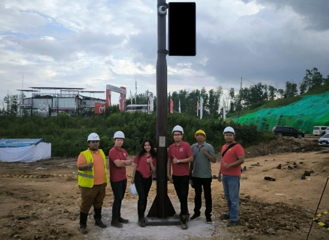 PINS dan CHT INFINITY Sukses Bangun Smart Pole Pertama