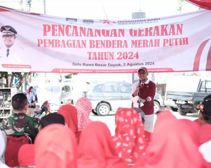 Rayakan HUT RI,Wakil Walikota Depok Menghimbau Warga Pasang Bendera Merah Putih