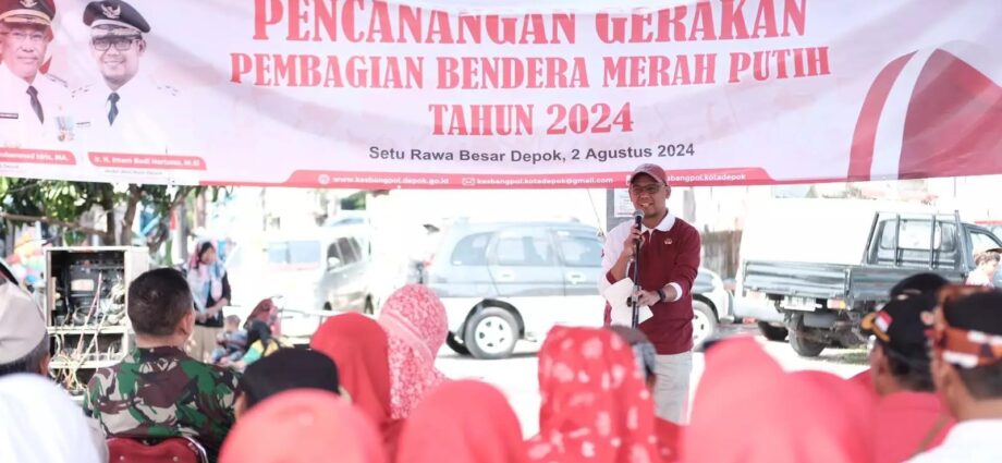 Rayakan HUT RI,Wakil Walikota Depok Menghimbau Warga Pasang Bendera Merah Putih