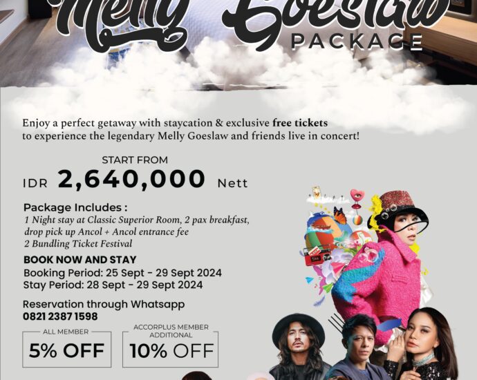 “Staycation” Dengan Paket Konser Stay & Sing: The Greatest Melly Goeslaw