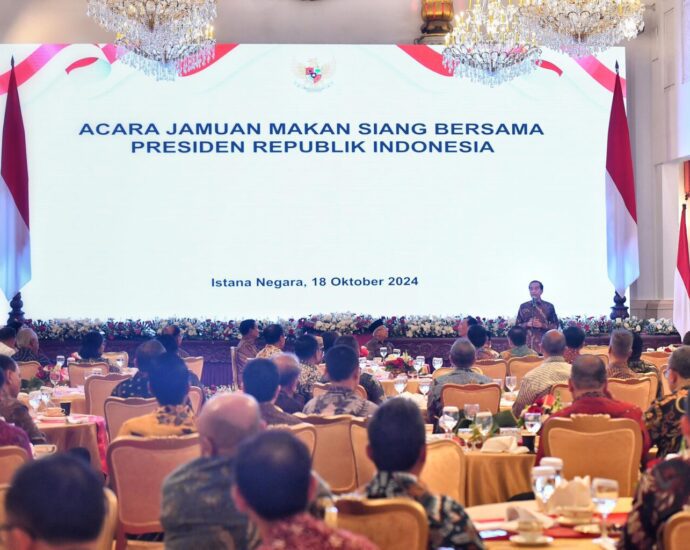 Presiden Jokowi Gelar Jamuan Santap Siang Terakhir dengan Kabinet Indonesia Maju di Istana Negara