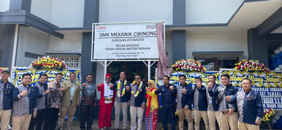 Yamaha Perkuat Pendidikan Vokasi, Resmikan Kelas Khusus di SMK Mekanik Cibinong