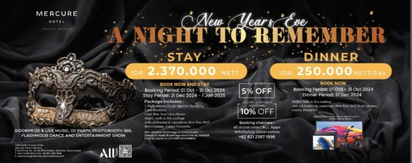 Nikmati Spektakuler Malam Tahun Baru dengan “A Night to Remember”