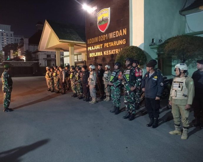 Patroli Motoris Kodim 0201/Medan Perkuat Keamanan Kota Medan