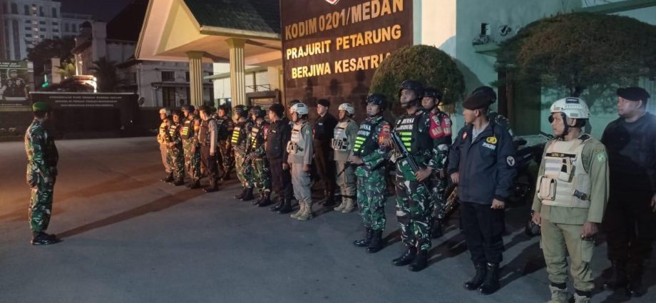 Patroli Motoris Kodim 0201/Medan Perkuat Keamanan Kota Medan