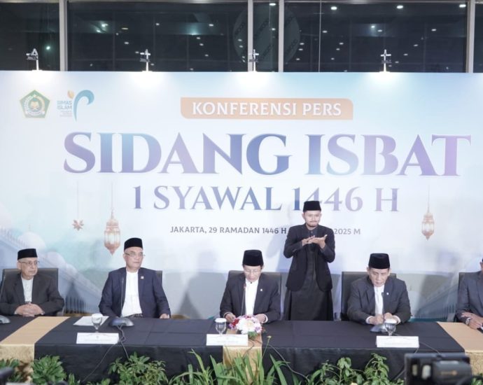 Pemerintah Tetapkan 1 Syawal 1446 H Jatuh pada 31 Maret 2025