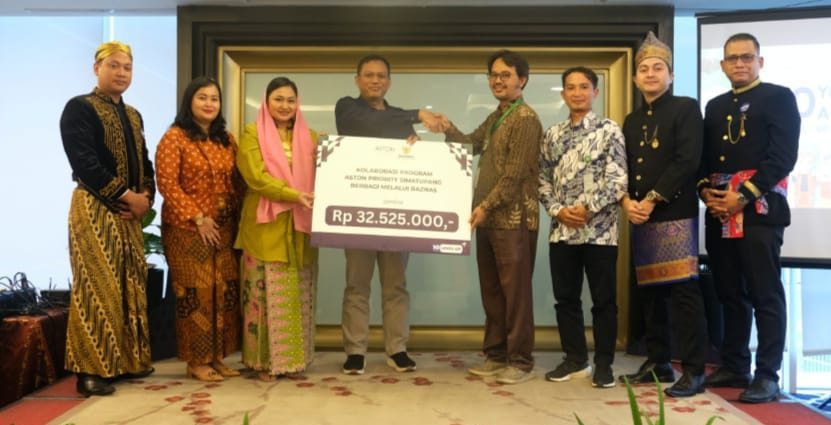 DONASI 32JUTA DARI ASTON PRIORITY SIMATUPANG MELALUI BAZNAS