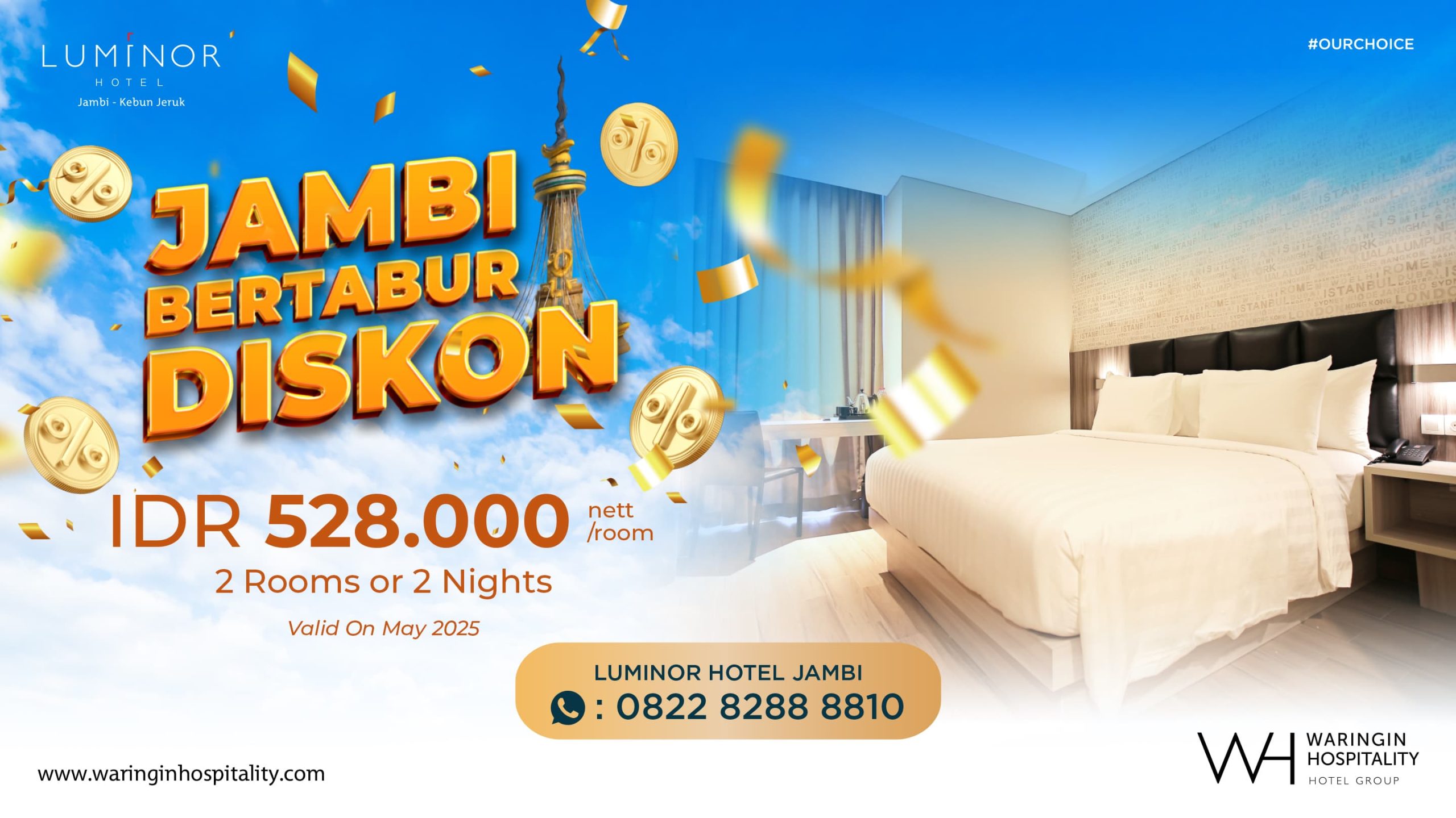 Luminor Hotel Jambi Tawarkan Promo Menginap Super Hemat