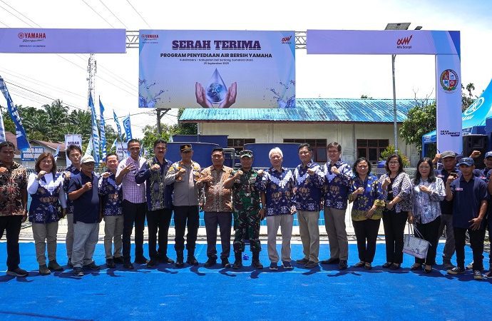 Aksi Nyata Yamaha Hadirkan Akses Air Bersih Bagi Warga Kutalimbaru, Sumatera Utara