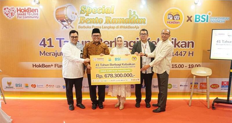 BSI Gandeng HokBen dan BAZNAS Tebar Kebaikan