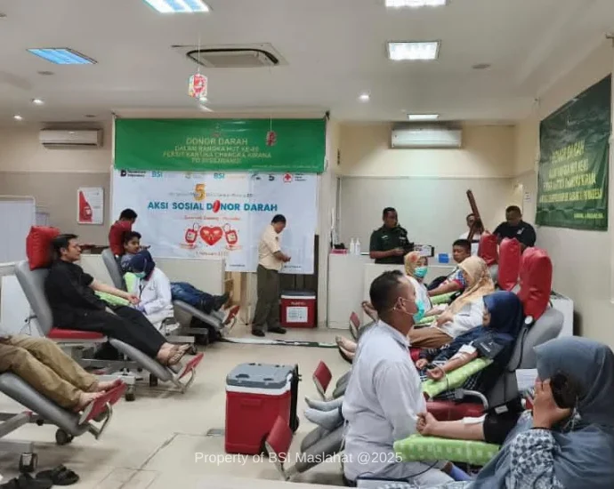 Aksi Donor Darah BSI Maslahat Gaungkan Semangat Kemanusiaan Nasional