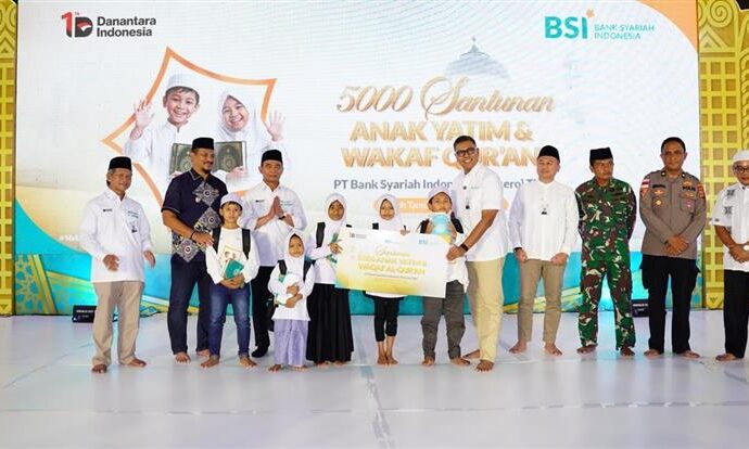 BSI Gelar Aksi Berbagi Ramadan, 5.000 Anak Yatim Terima Santunan
