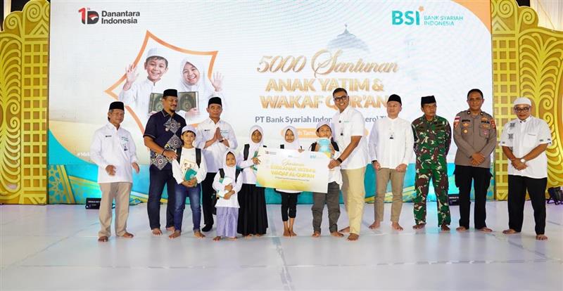 BSI Gelar Aksi Berbagi Ramadan, 5.000 Anak Yatim Terima Santunan