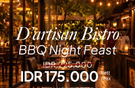 Sabtu Malam Makin Menggoda! D’Artisan Bistro Hadirkan BBQ Night Feast dengan Promo Spesial di 1O1 URBAN Jakarta Thamrin
