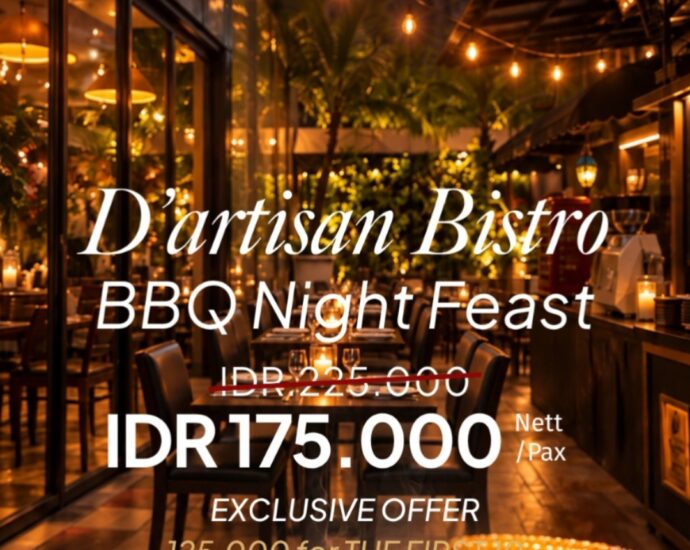 Sabtu Malam Makin Menggoda! D’Artisan Bistro Hadirkan BBQ Night Feast dengan Promo Spesial di 1O1 URBAN Jakarta Thamrin